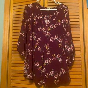 Stitch Fix Beacon brand floral top only worn once